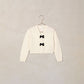 Noralee Bow Cardigan Ivory