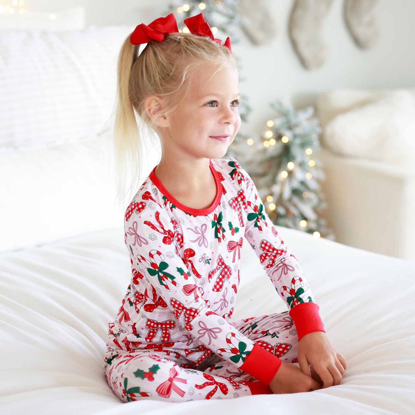 Bow What Fun Two Piece Pajama Set