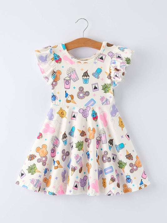 Summer Ice Cream Girls Dress