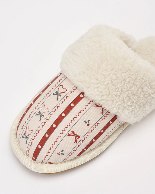 Rylee & Cru Slippers Candy Cane Lane