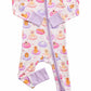 Convertible Zip Romper | Poolside Pups Pink