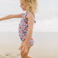 Ollie Jay Lucy Swim in Pink Celebration | girls UPF 50 swim