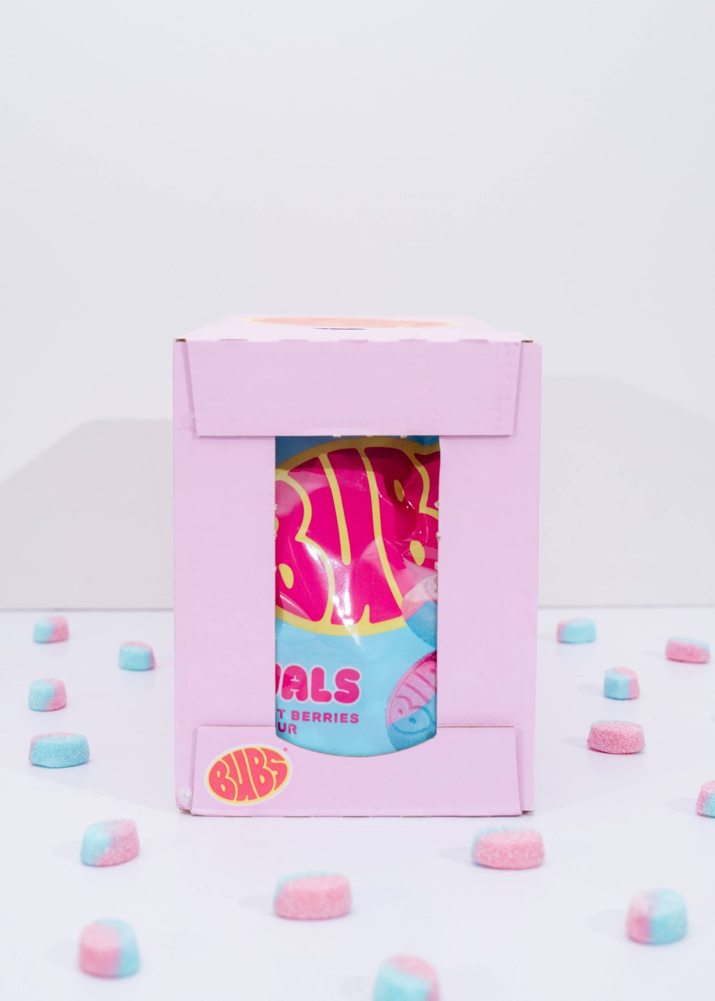 Bubs Swedish Candy - Sour Forrest Berries Raspberry / Blueberry - 12 Pack Case