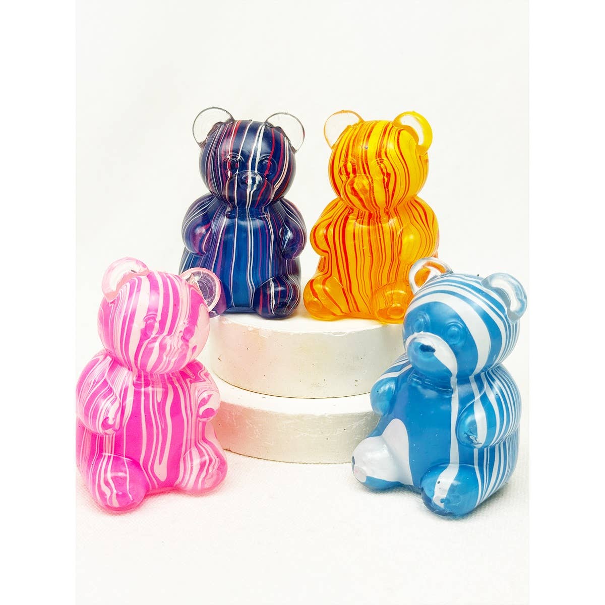 Marbled Gummy Bear Squishy Toy