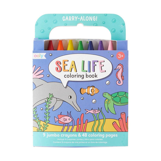 Carry-Along: Coloring Book Set - Sea Life (10 PC Set)