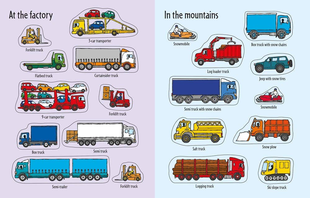 First Sticker Book Trucks : Usborne