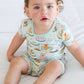 Two Piece Short Pajama Set | Poolside Pups Blue