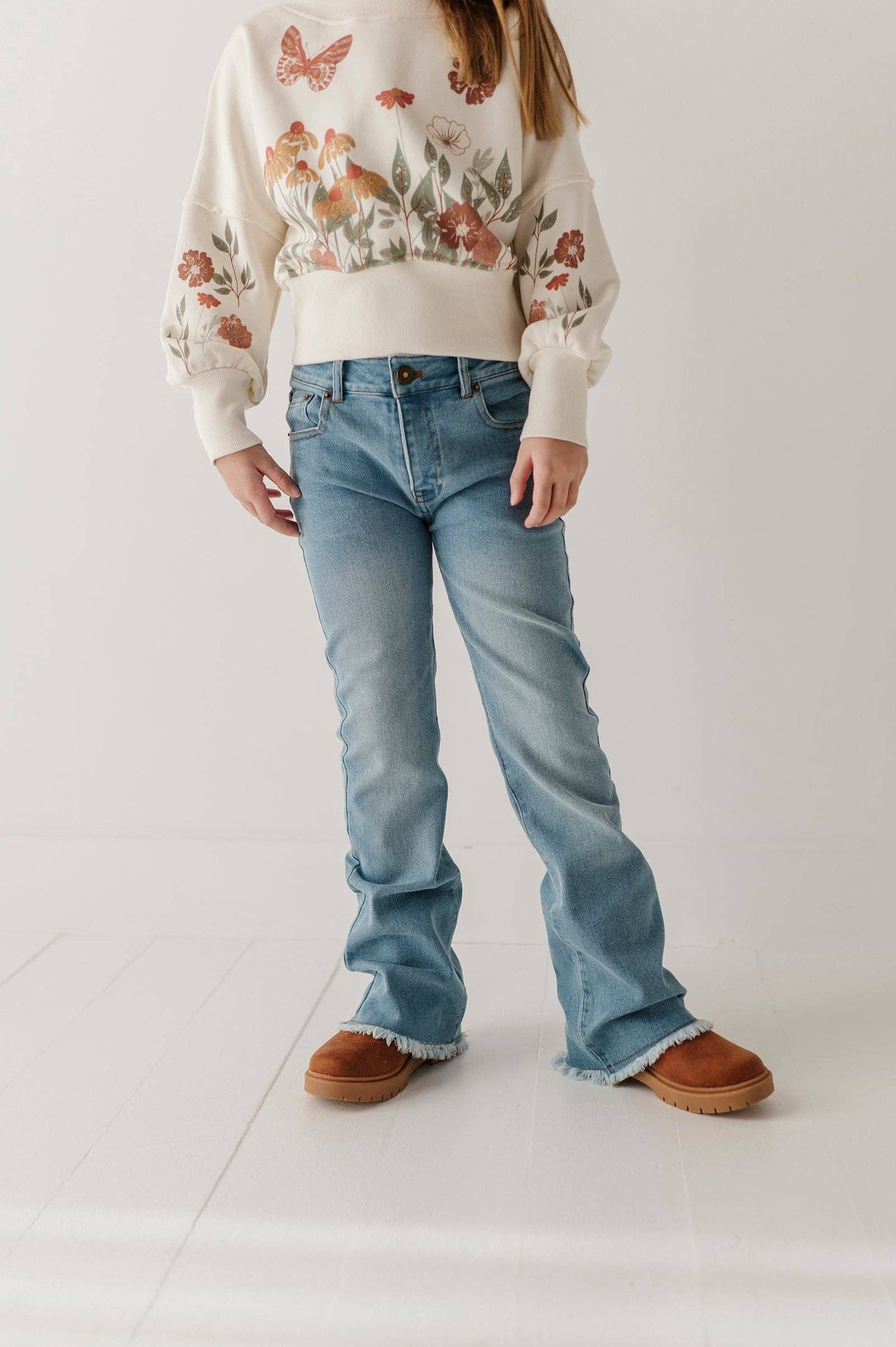 Denim Jeans with Embroidery