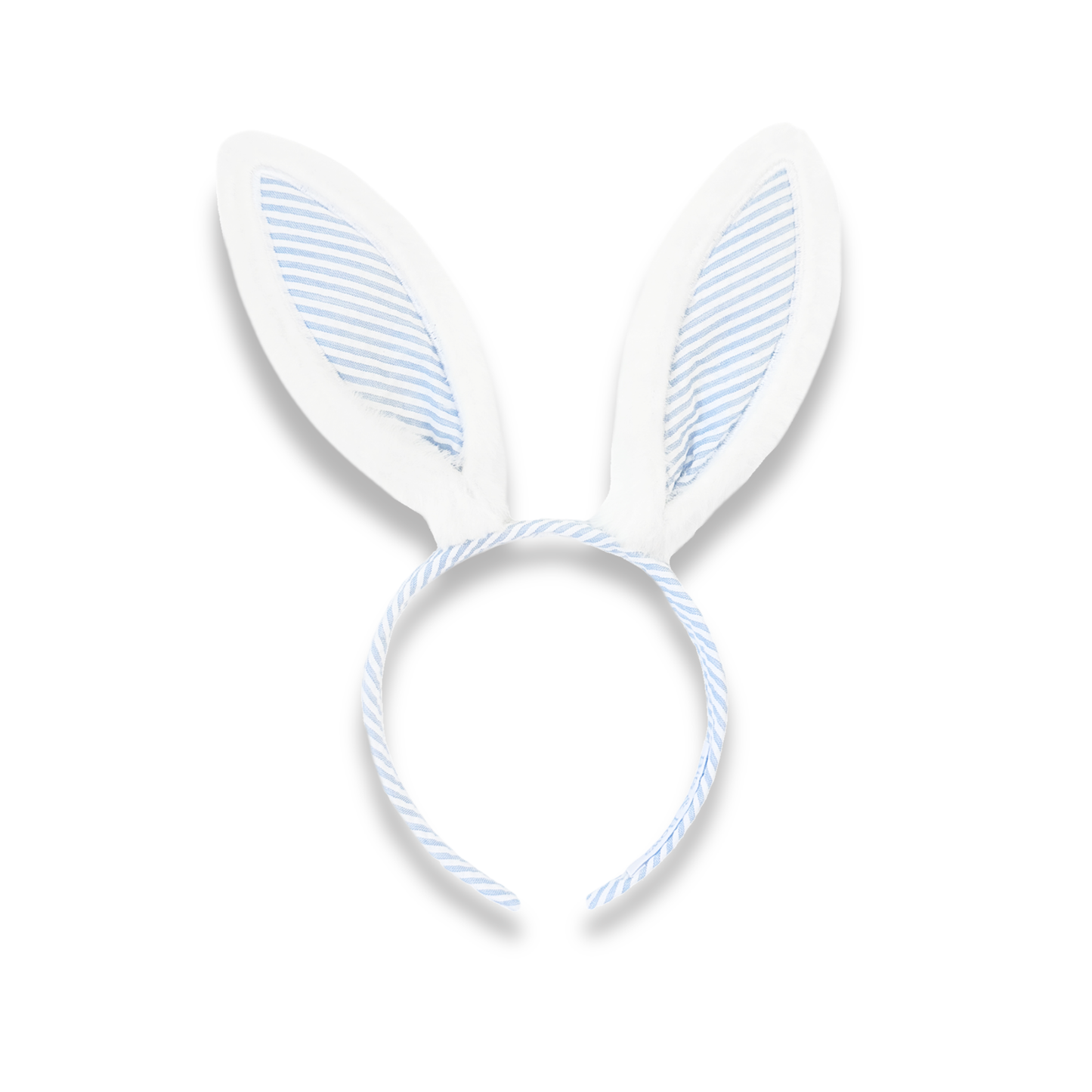 2026 Seersucker Bunny Ears (Blue, Pink)