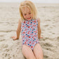 Ollie Jay Lucy Swim in Pink Celebration | girls UPF 50 swim