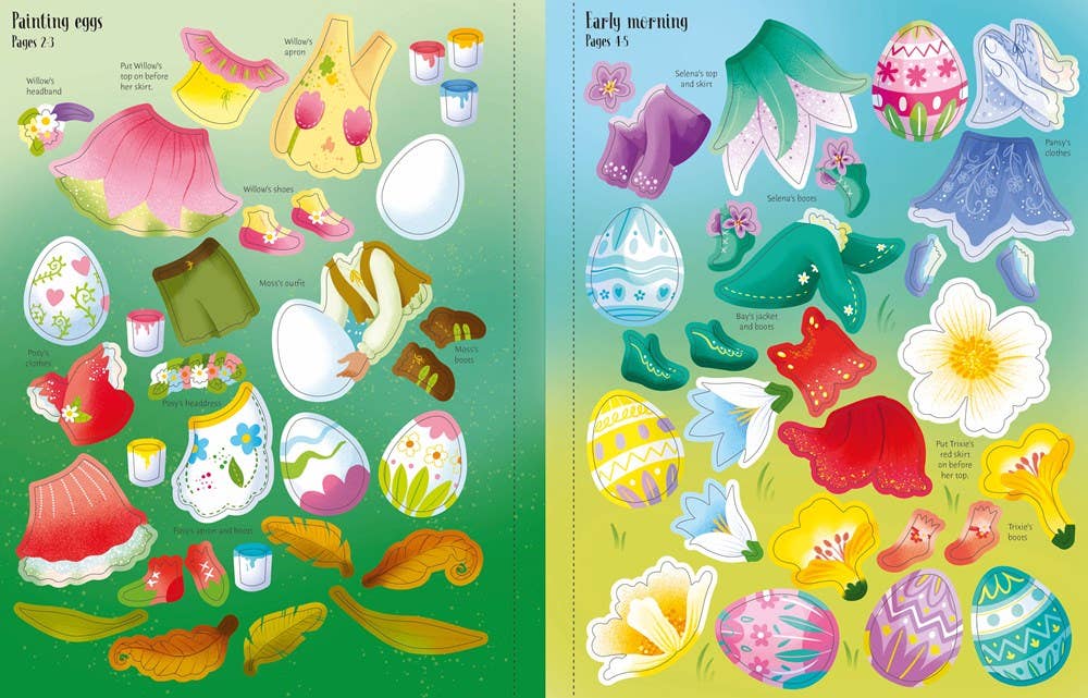 Sticker Dolly Dressing Easter Egg Hunt : Usborne