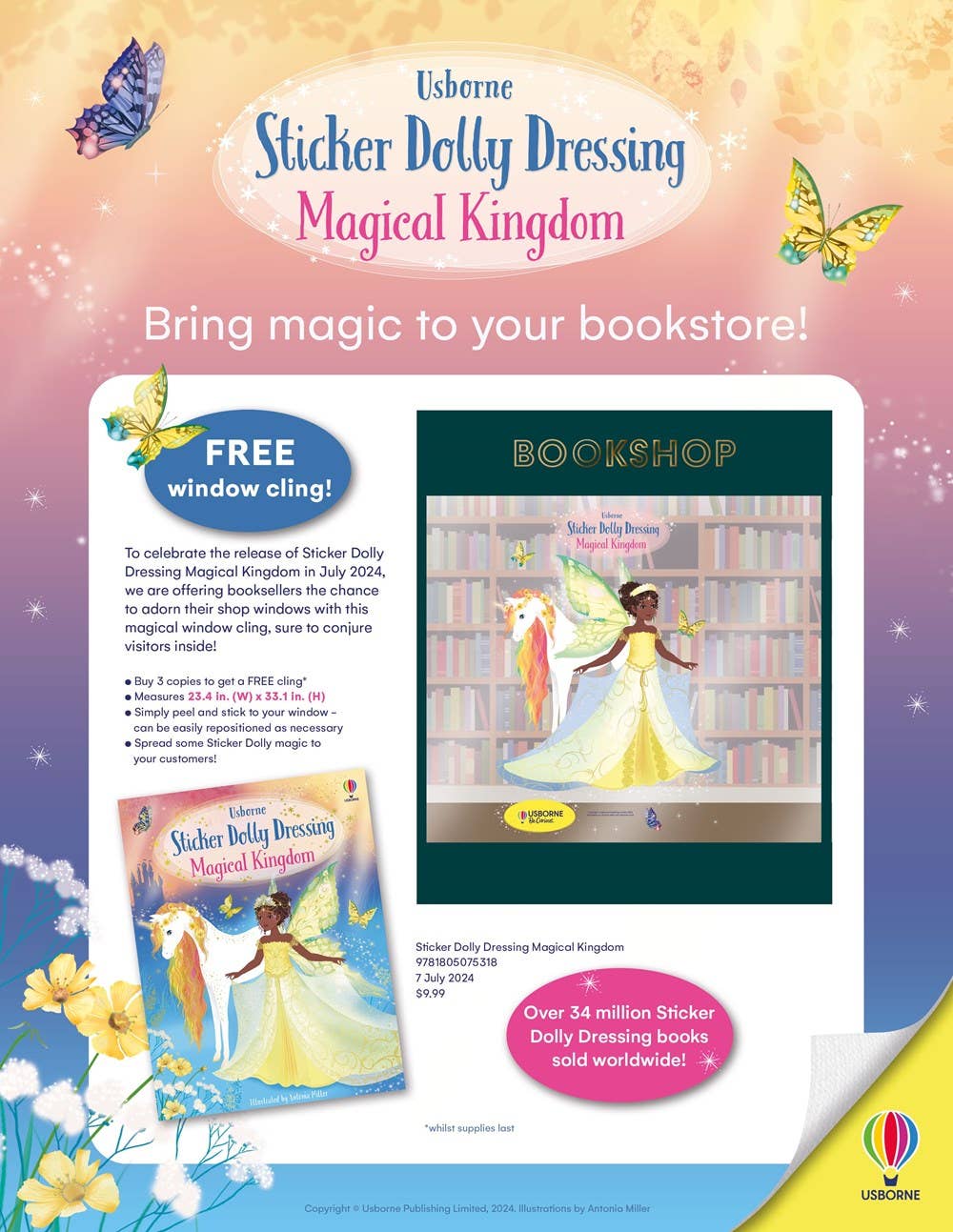 Sticker Dolly Dressing Magical Kingdom : Usborne