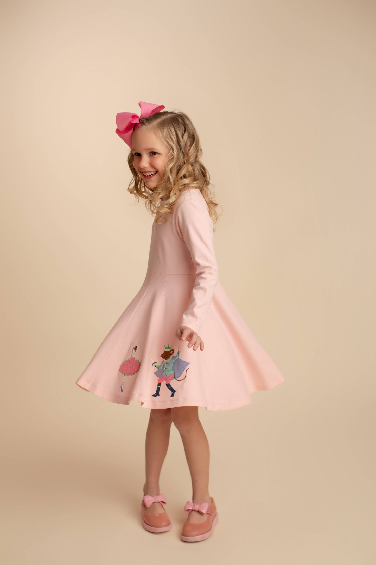 GIRL-Nutcracker Celebration Dress-Rose Shadow