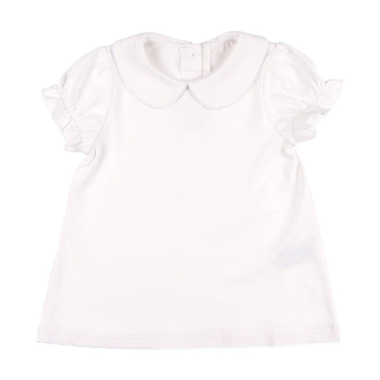 Short Sleeve Girls Collared Shirt