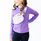 Lavender Fleece Belt Bag