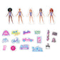 Barbie Magnet Set