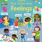 First Sticker Book Feelings : Usborne