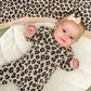 Leopard Jacquard Knit Baby Jumpsuit (Organic Cotton)