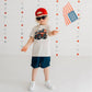 Sweet Wink American Monster Truck Short Sleeve T-Shirt - Fourth of July