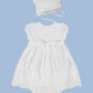 Ivory Lace Christening Dress & Bonnet
