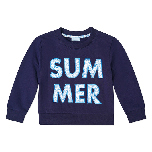 Joy Street Seaside Summer Kids Crewneck Sweatshirt