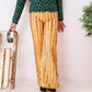 Gold Sequin Stripe | Wide-Leg Pants
