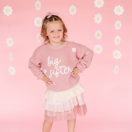 Big Sister Knit Sweater - Family Fun - Birth Announcement