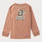Long Sleeve Cotton Pocket T-Shirt - Mocha Mousse