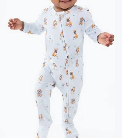 Blue Bestie Dogs- 2 Way Zipper