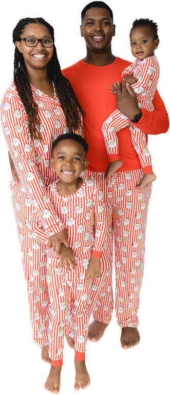 Adult Vintage Santa Long-Sleeve Lounge Set