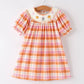 Pumpkin Bow Ghost Smock Dress