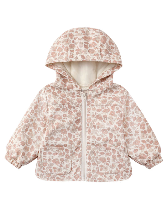 Quincy Mae Pink Blossom Rain Coat