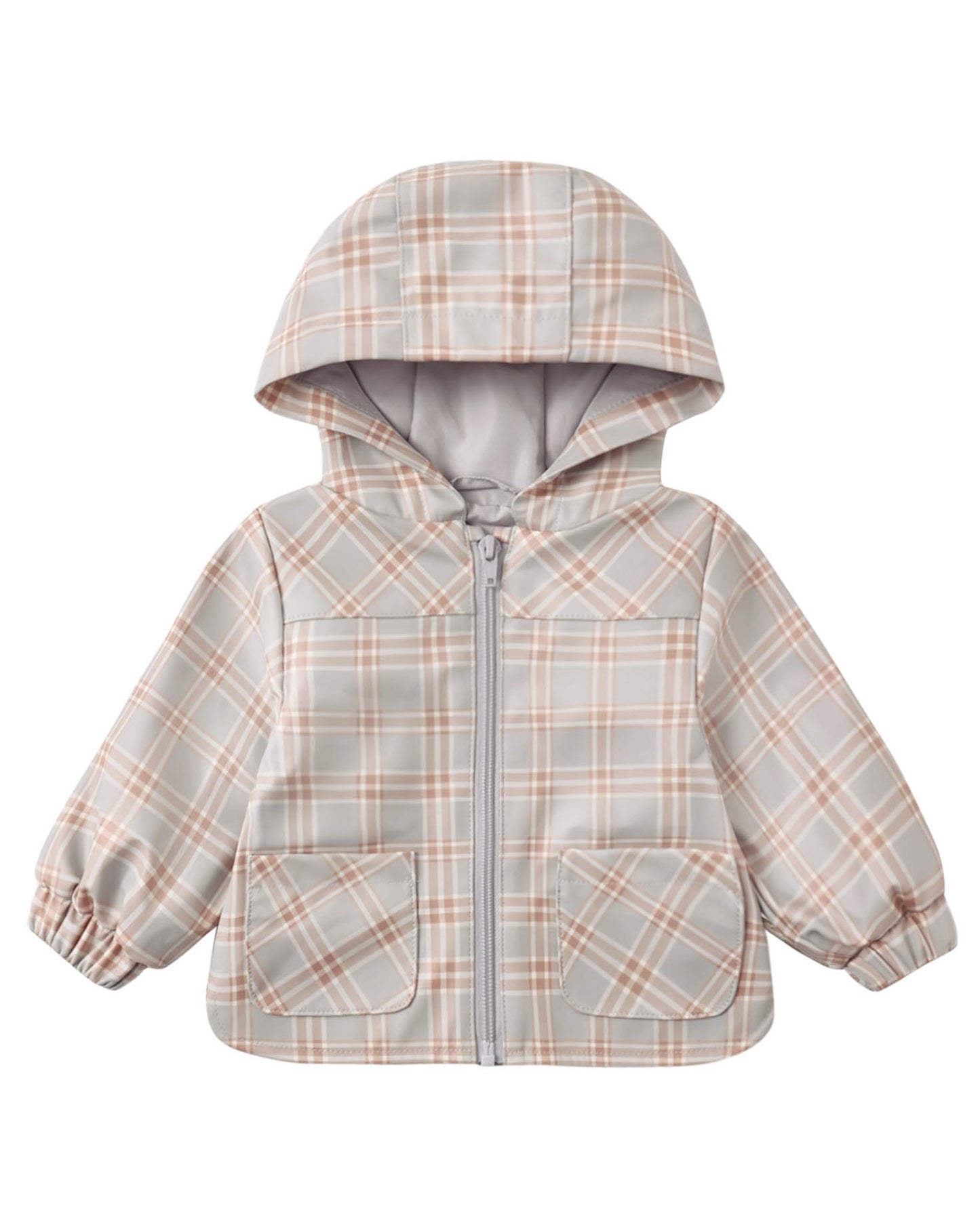 Blue Plaid Rain Coast
