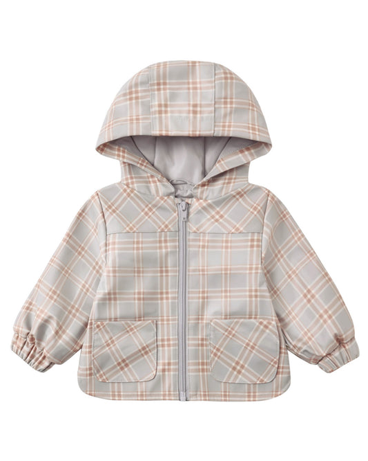 Quincy Mae Blue Plaid Rain Coast
