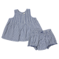 Pink Chicken BABY GIRLS JAIPUR 2-PIECE SET - NAVY GINGHAM