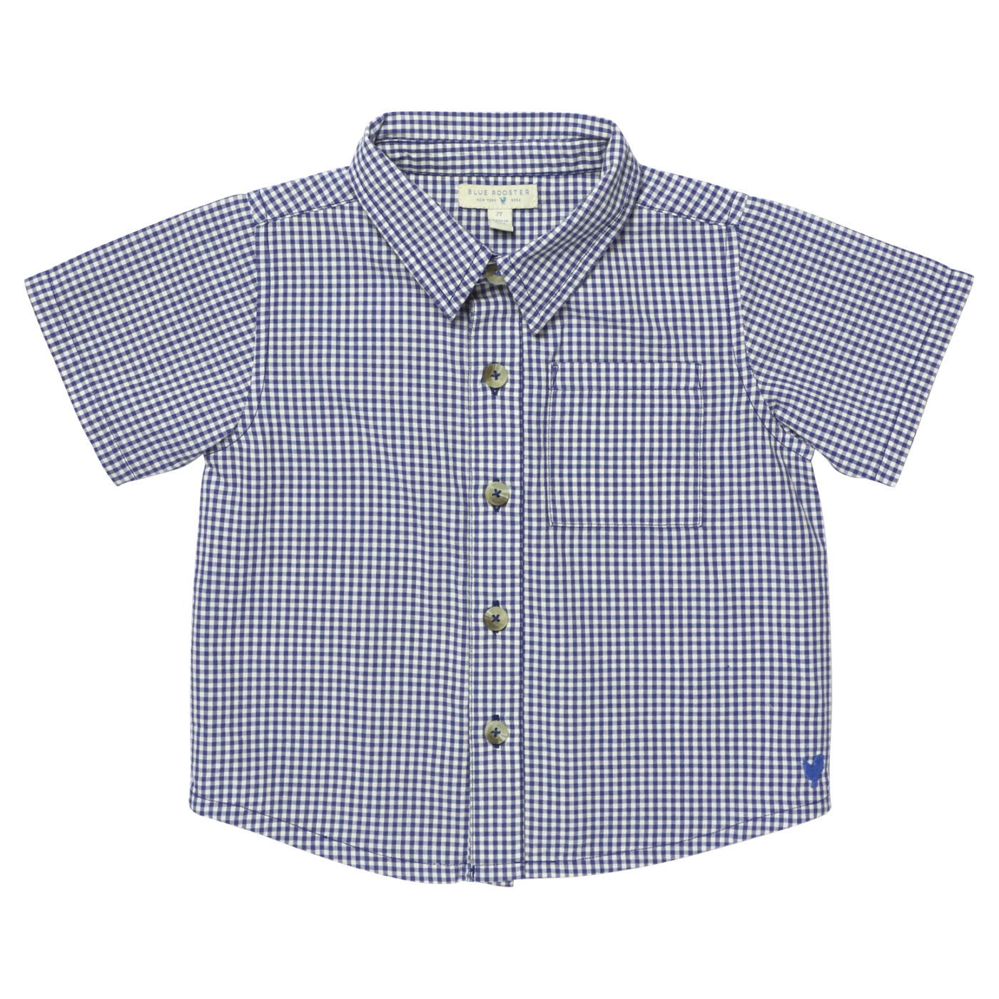 Blue Rooster BOYS JACK SHIRT - NAVY GINGHAM