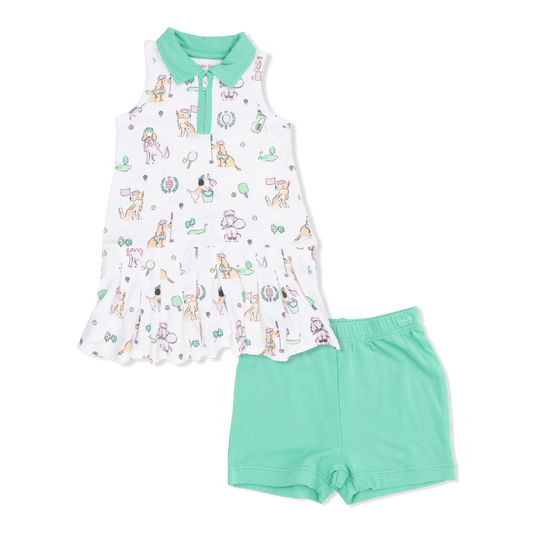 Angel Dear Polo Tennis Dress with Shorts
